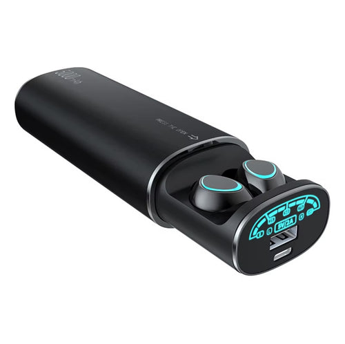 Auriculares inalámbricos TWS con power bank integrado