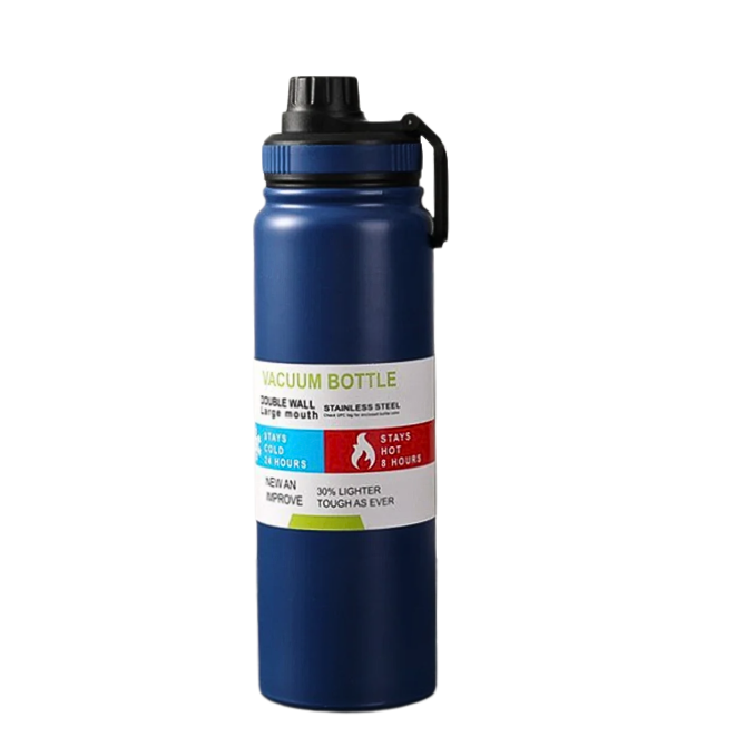 Termo de acero inoxidable 1000ml Azul/Rojo