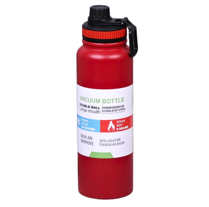 Termo de acero inoxidable 1000ml Azul/Rojo