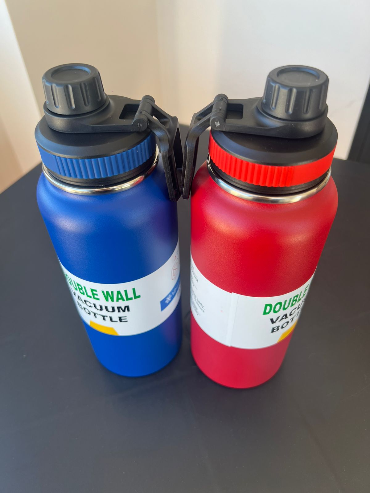 Termo de acero inoxidable 1000ml Azul/Rojo