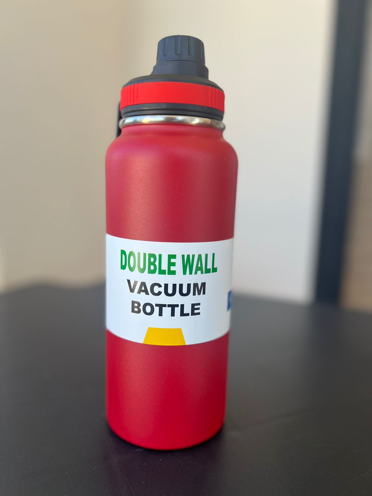 Termo de acero inoxidable 1000ml Azul/Rojo